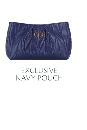 Exclusive navy pouch