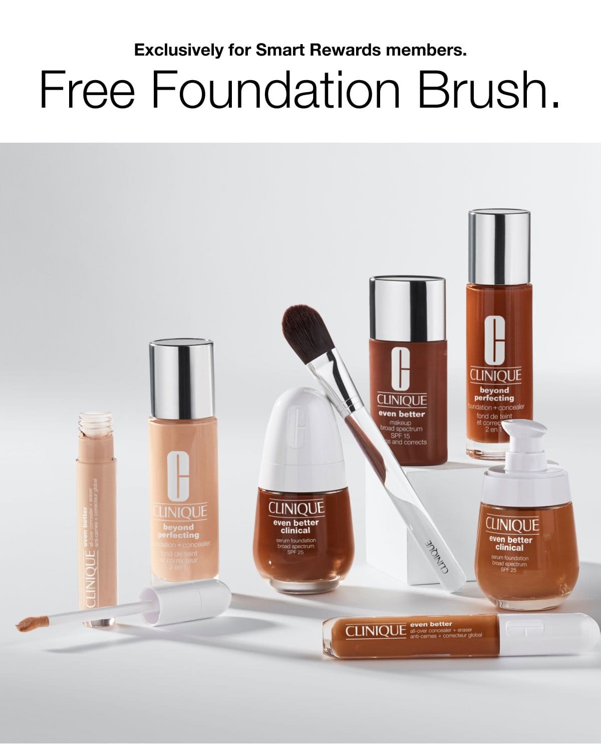 Exclusively for Smart Rewards members. | Free Foundation Brush.