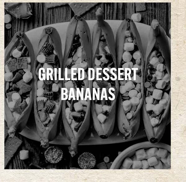 Grilled Dessert Bananas