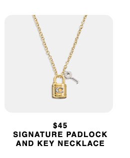 \\$35 Signature Padlock And Key Necklace