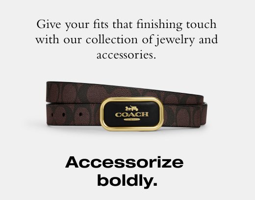 Give your fits that finishing touch with our collection of jewelry and accessories. Accessorize boldly.