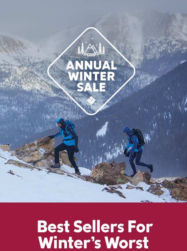 Winter Sale up to fifty percent off gear including outerwear.