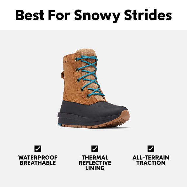 Best for snowy strides