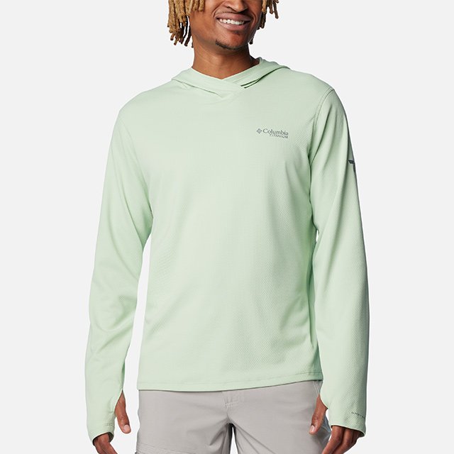 Man in a top with Omni Shade Broad Spectrum Air Flow