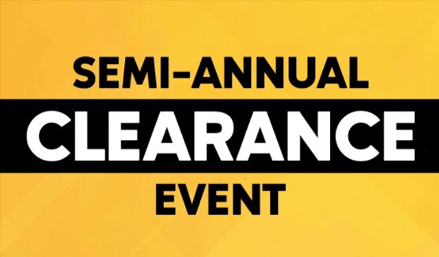 Semi-Annual Clearance Event