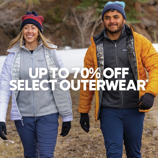 UP TO 70% SELECT OUTERWEAR