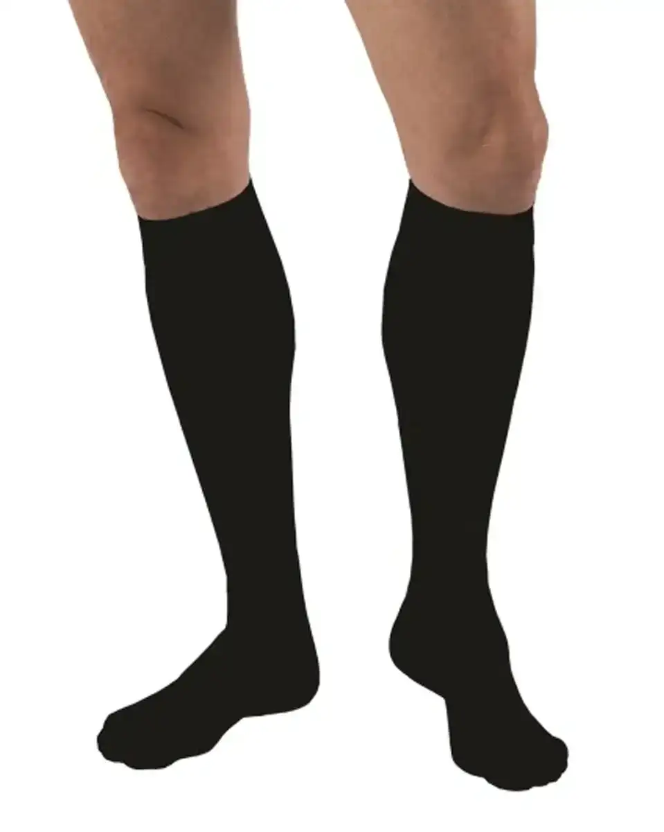 Image of Jobst Men's Closed Toe Knee High Support Socks 30-40 mmHg