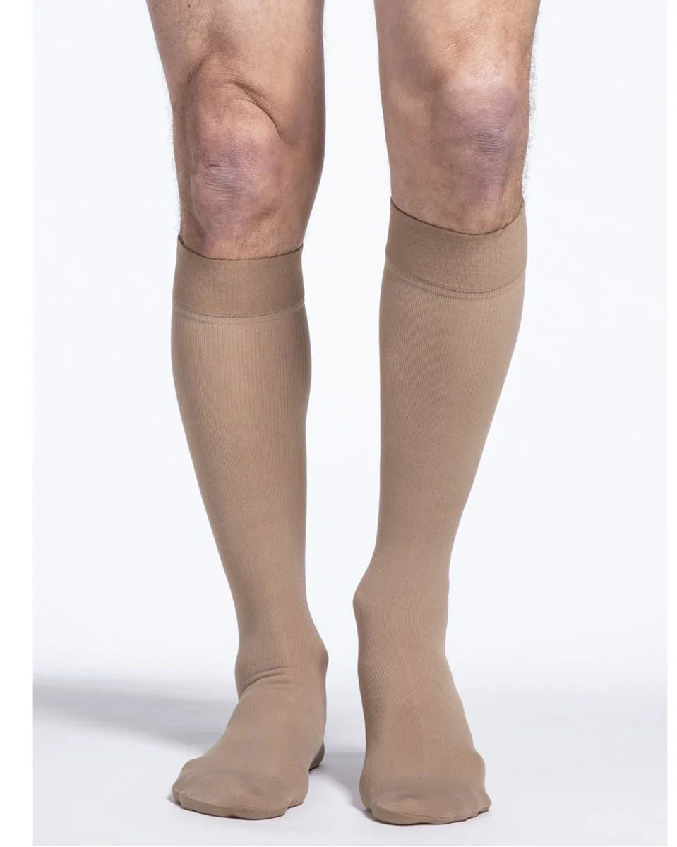 Image of Sigvaris 230 Cotton Series Men's Closed Toe Knee Highs 20-30 mmHg - 232C