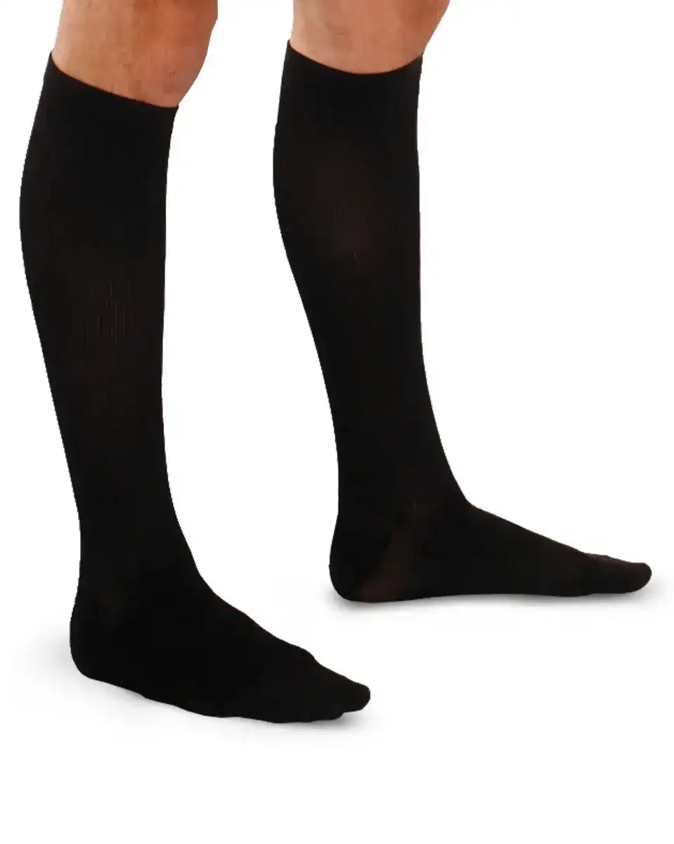 Image of Therafirm Men's Knee High 20-30 mmHg, Ribbed