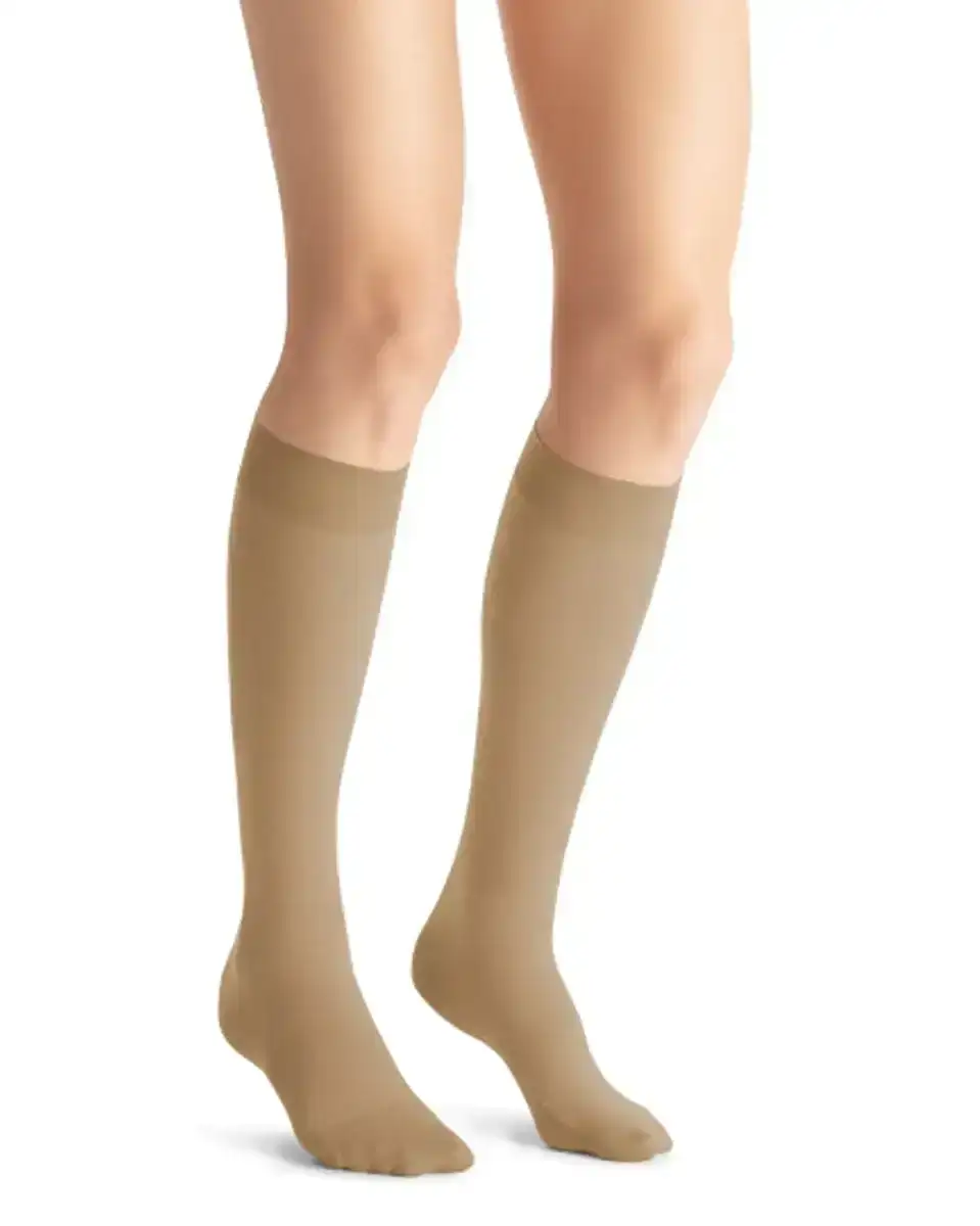 Image of Jobst Opaque Closed Toe 15-20 mmHg Knee Highs