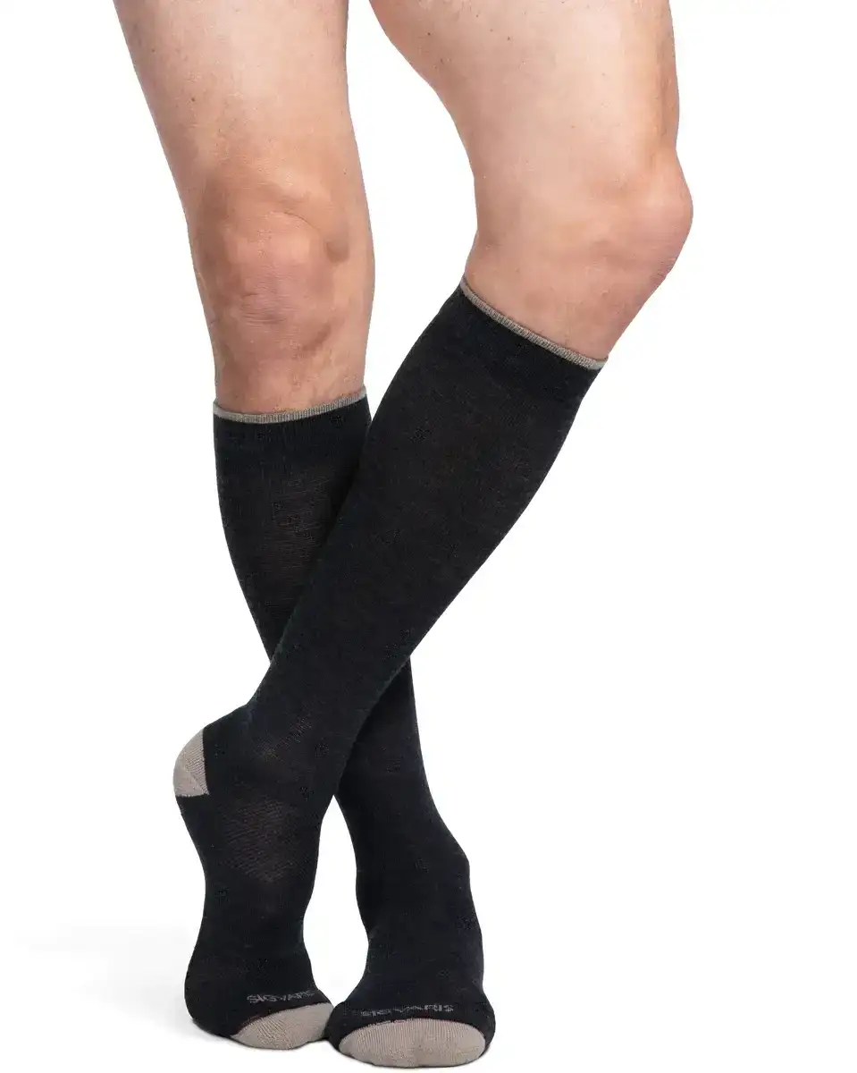 Image of Sigvaris Men's & Women's Merino Outdoor Wool Compression Socks 15-20 mmHg