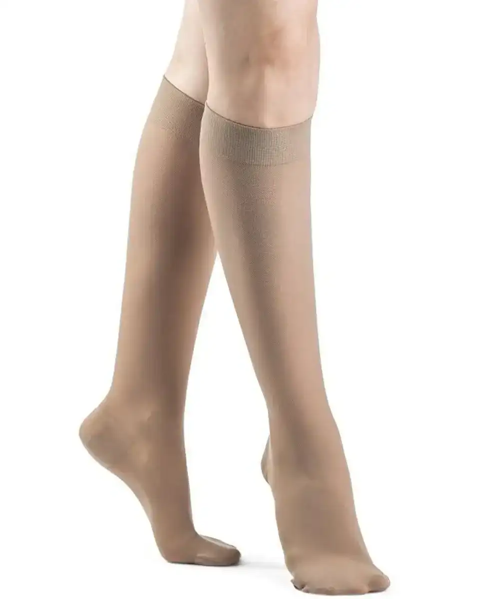 Image of Sigvaris 970 Dynaven Series Women's Closed Toe Knee Highs 30-40 mmHg - 973C