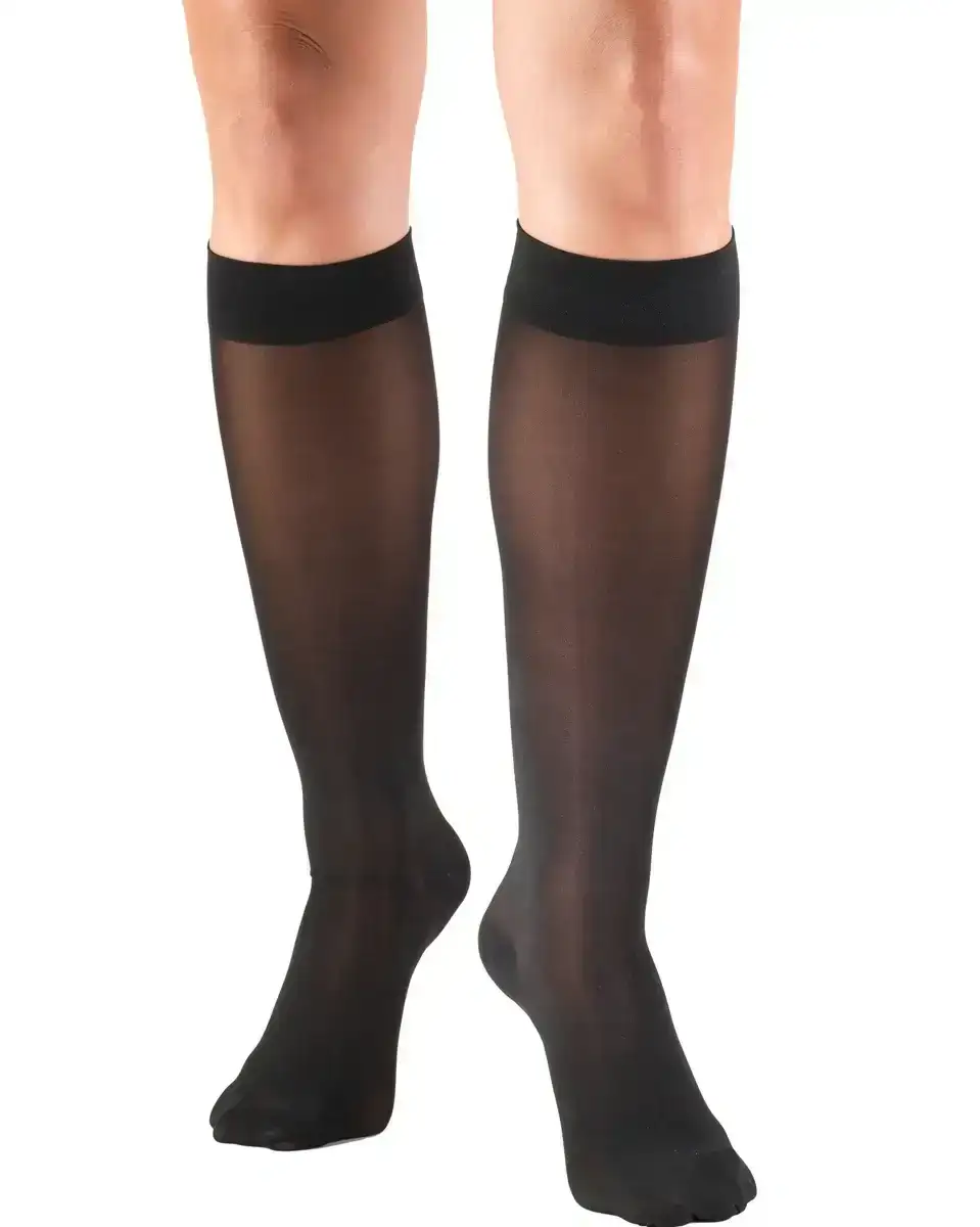 Image of TRUFORM Women's LITES Knee High Support Stockings 15-20 mmHg