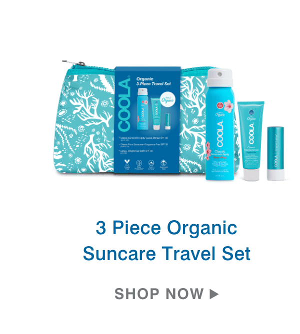 Shop 3 Piece Organic Suncare Travel Set