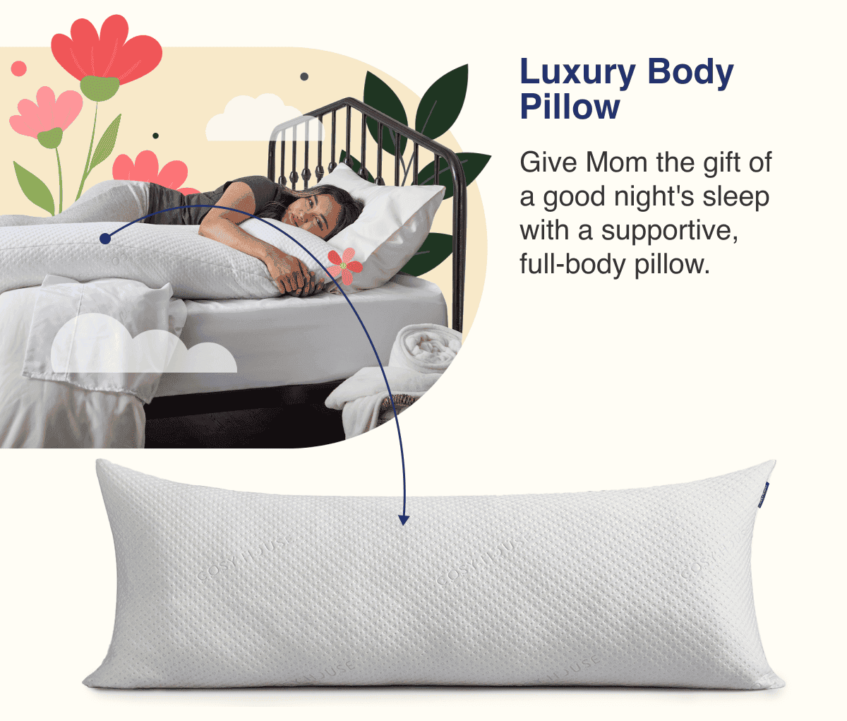 Cosy House Luxury Body Pillow