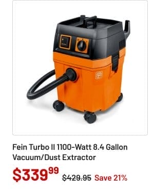 Fein Turbo II 1100-Watt 8.4 Gallon Vacuum/Dust Extractor