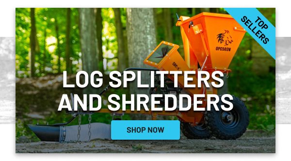 Log splitters and shredders