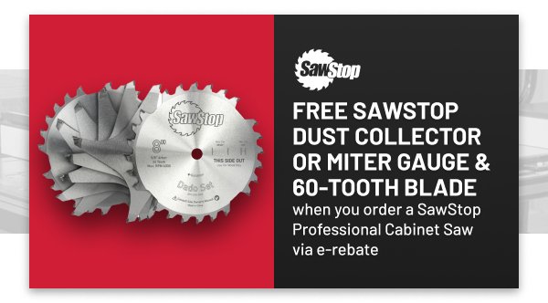 Free Sawstop dust collector