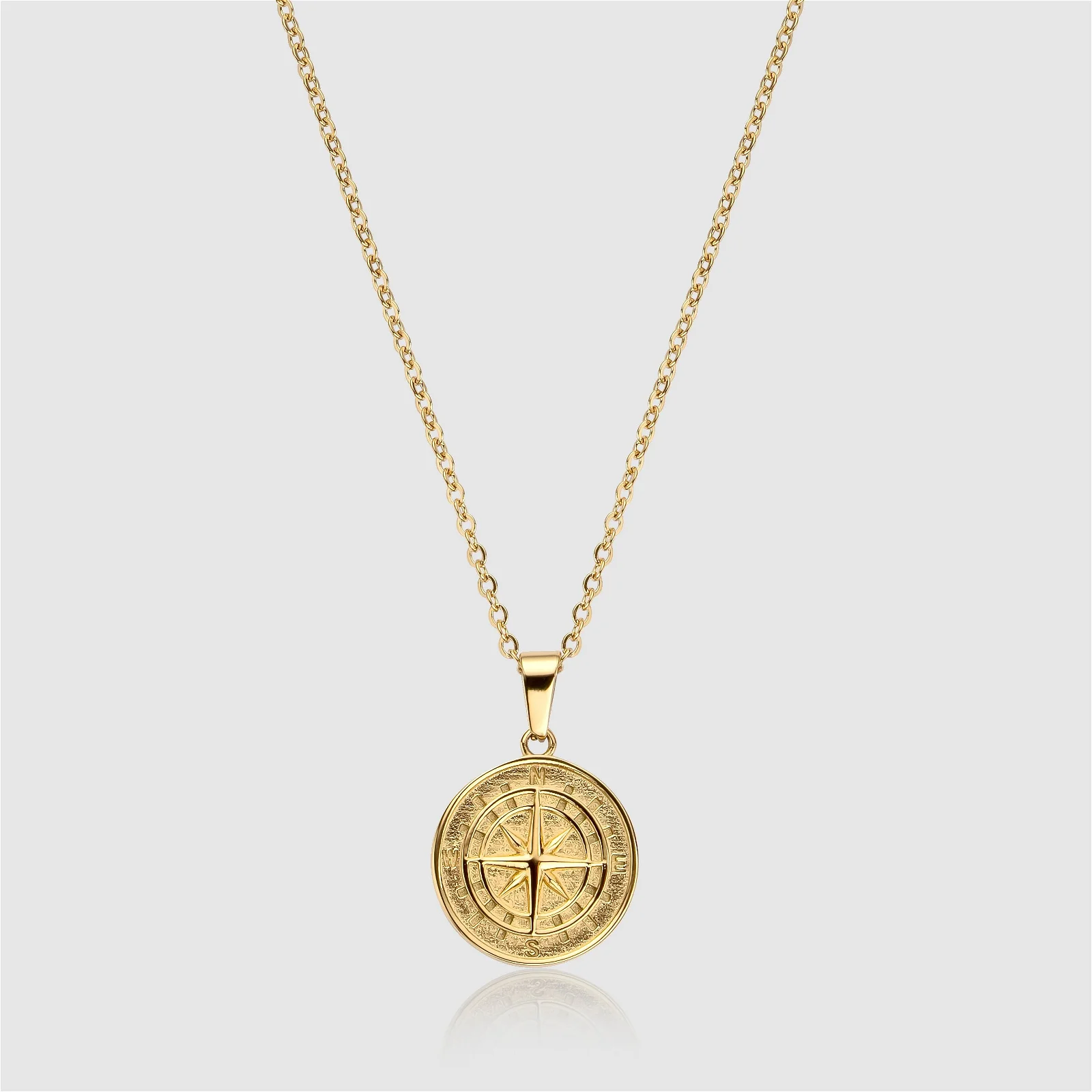 Image of Compass Pendant (Gold)