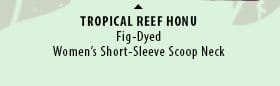 Body_Banner_Prod8_Tropical Reef Honu Quilt - Fig Dyed Short Sleeve Scoop Neck T-Shirt