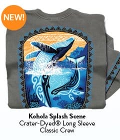 Body_Banner_Prod4_Kohola Splash Scene - Crater Dyed® Long Sleeve Crewneck T-Shirt