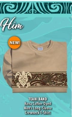 Body_Hero_Prod3_Teahi Band - Kona Coffee Dyed Long Sleeve Crewneck T-Shirt