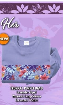 Body_Hero_Prod6_Tropical Purple Band - Lavender Dyed Long Sleeve Crewneck T-Shirt