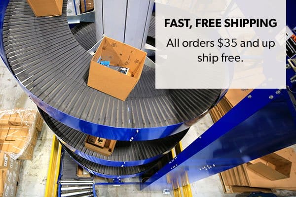 Fast, free shipping