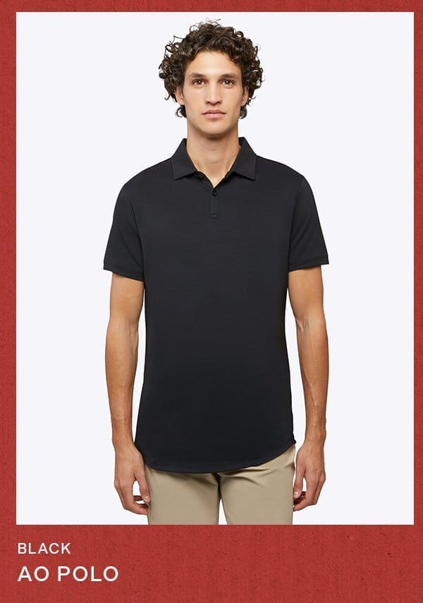 Black AO Polo