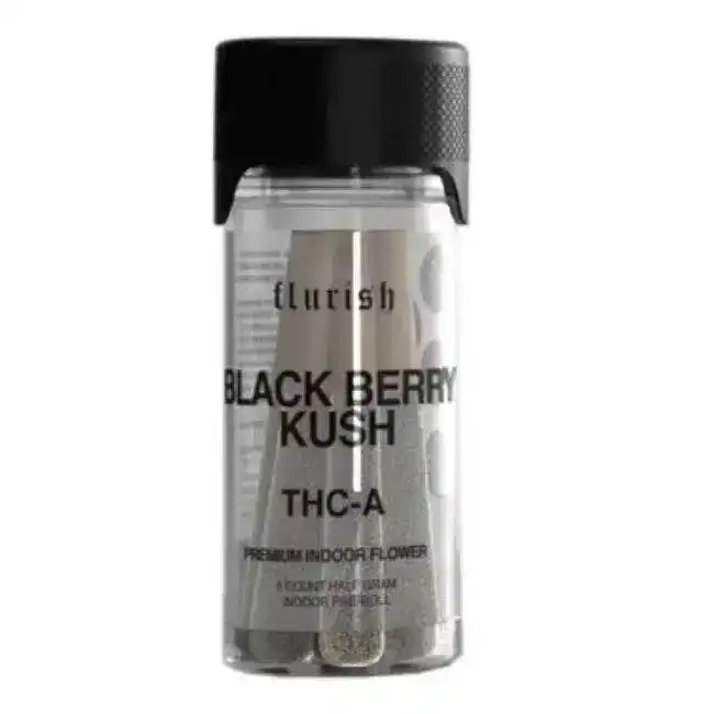 Image of Flurish THCA Premium Pre-Roll 2.5g 5pc Black Berry Kush