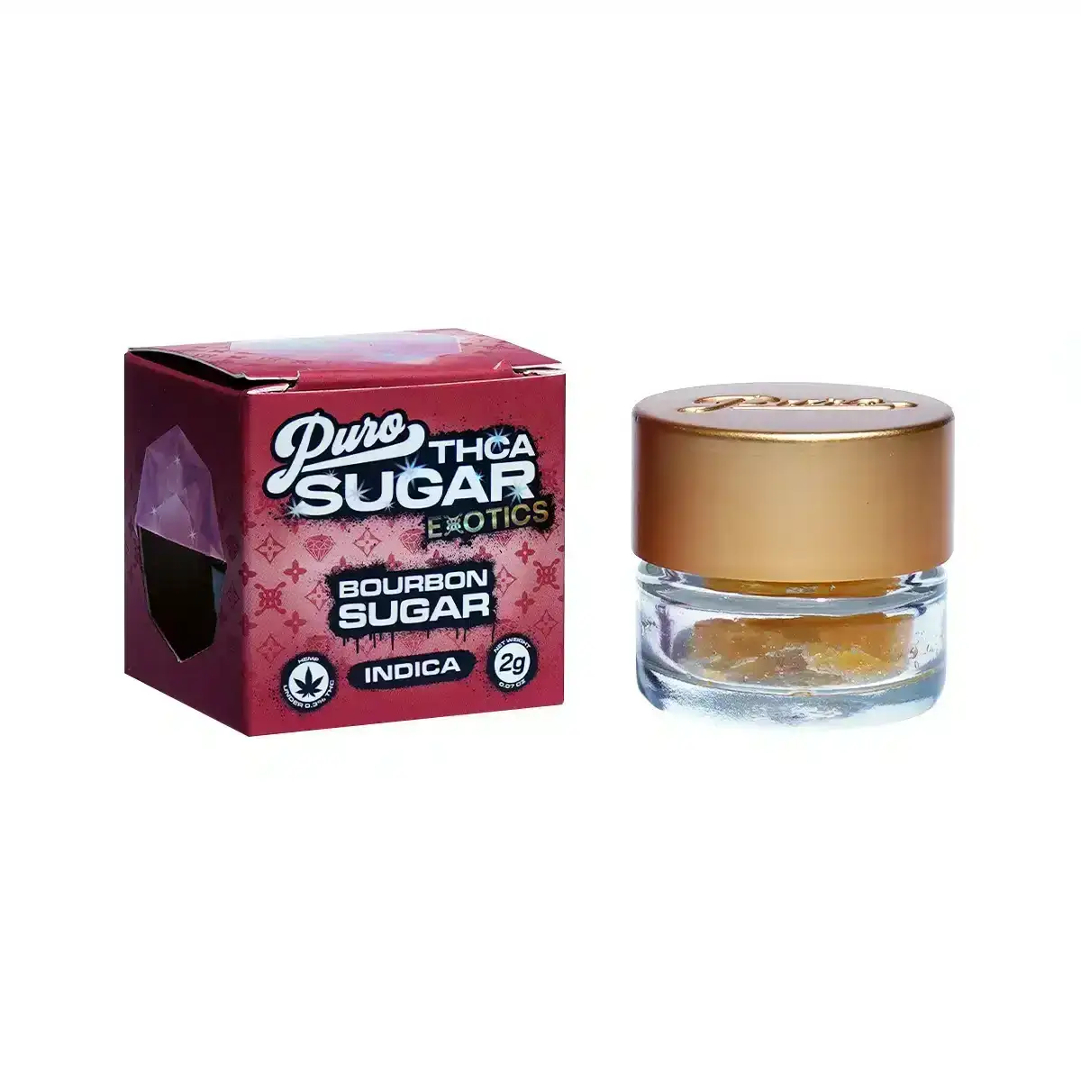 Image of Puro Exotics Sugar THC-A Dabs 2g - Bourbon Sugar