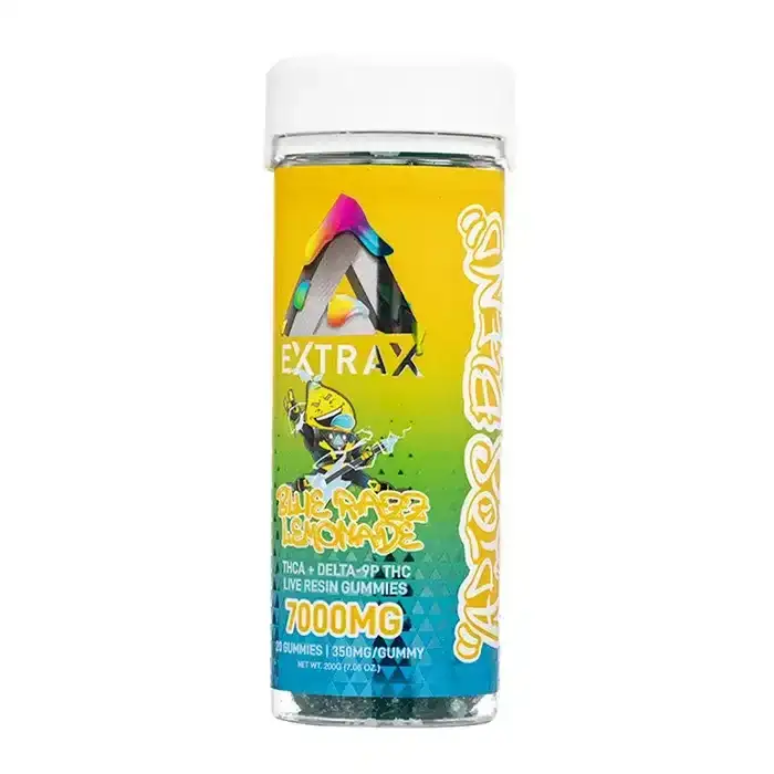 Image of Delta Extrax Adios Blend Gummies 7000mg (20pcs) - Blue Razz Lemonade