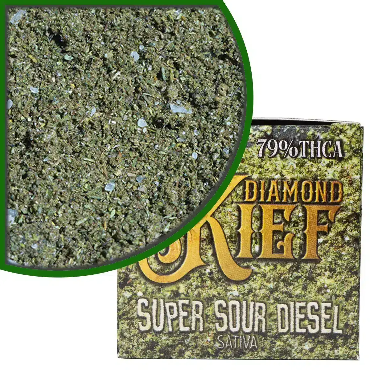 Image of Dazed Diamond THCA Kief 3g Super Sour Diesel