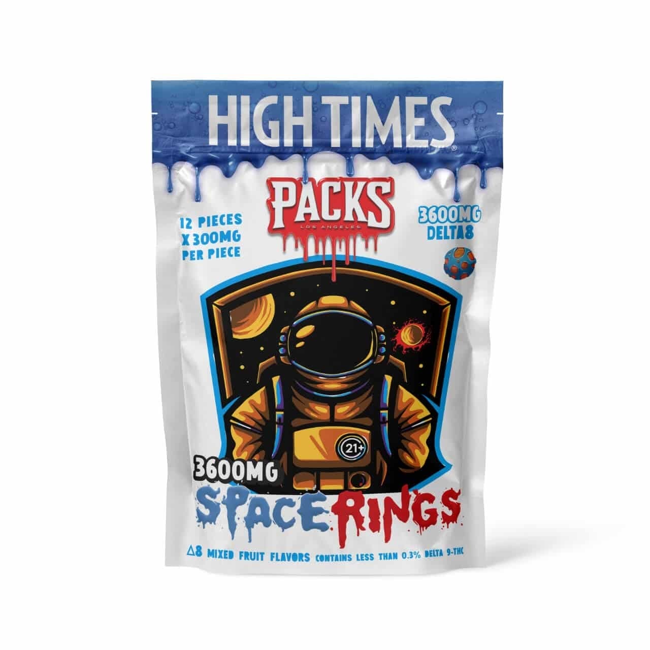 Image of Packs x High Times Delta Space Rings 3600mg 12pc
