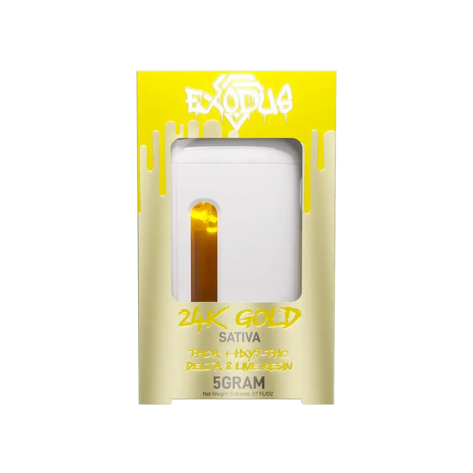 Image of Exodus Preheat THC-A Live Resin Disposable Vape Pens 5g - 24K Gold
