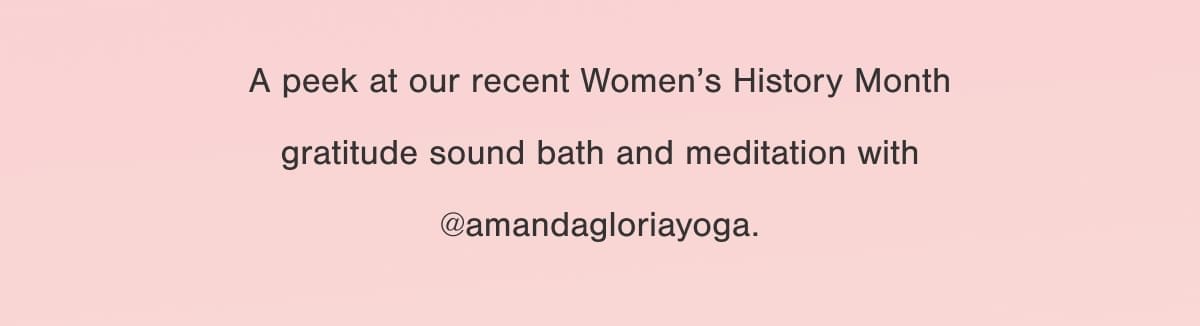 A peek at our recent Soho gratitude sound bath and meditation with @amandagloriayoga.
