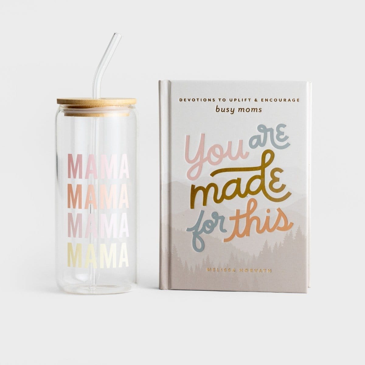 You Are Made - Mom Devotional & Glass Tumbler Gift Set
