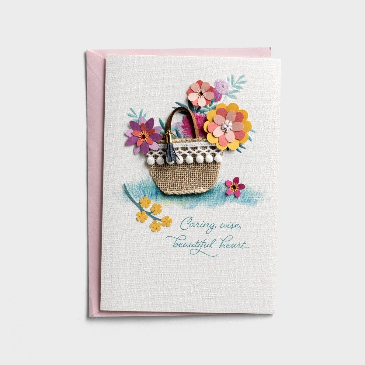 Mother's Day - Caring, Wise, Beautiful Heart - 1 Premium Card