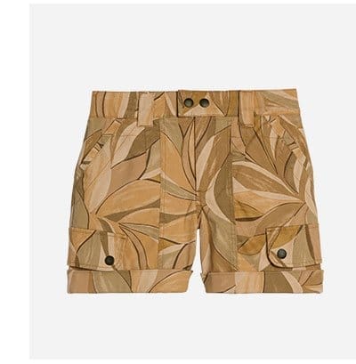 "Ab"solution Skyrise Double Button Cargo Short with Fixed Cuff