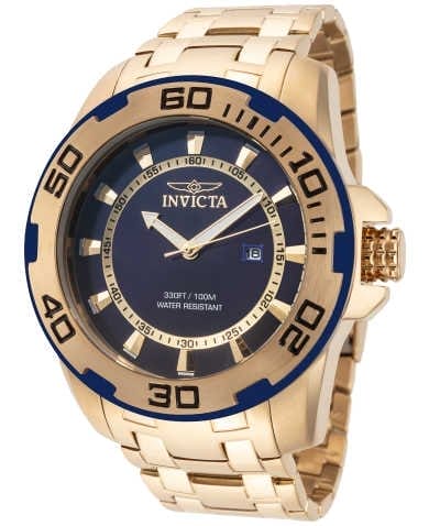 Image of Invicta Men's IN-39110 Pro Diver 50mm Blue Dial Stainless Steel Watch