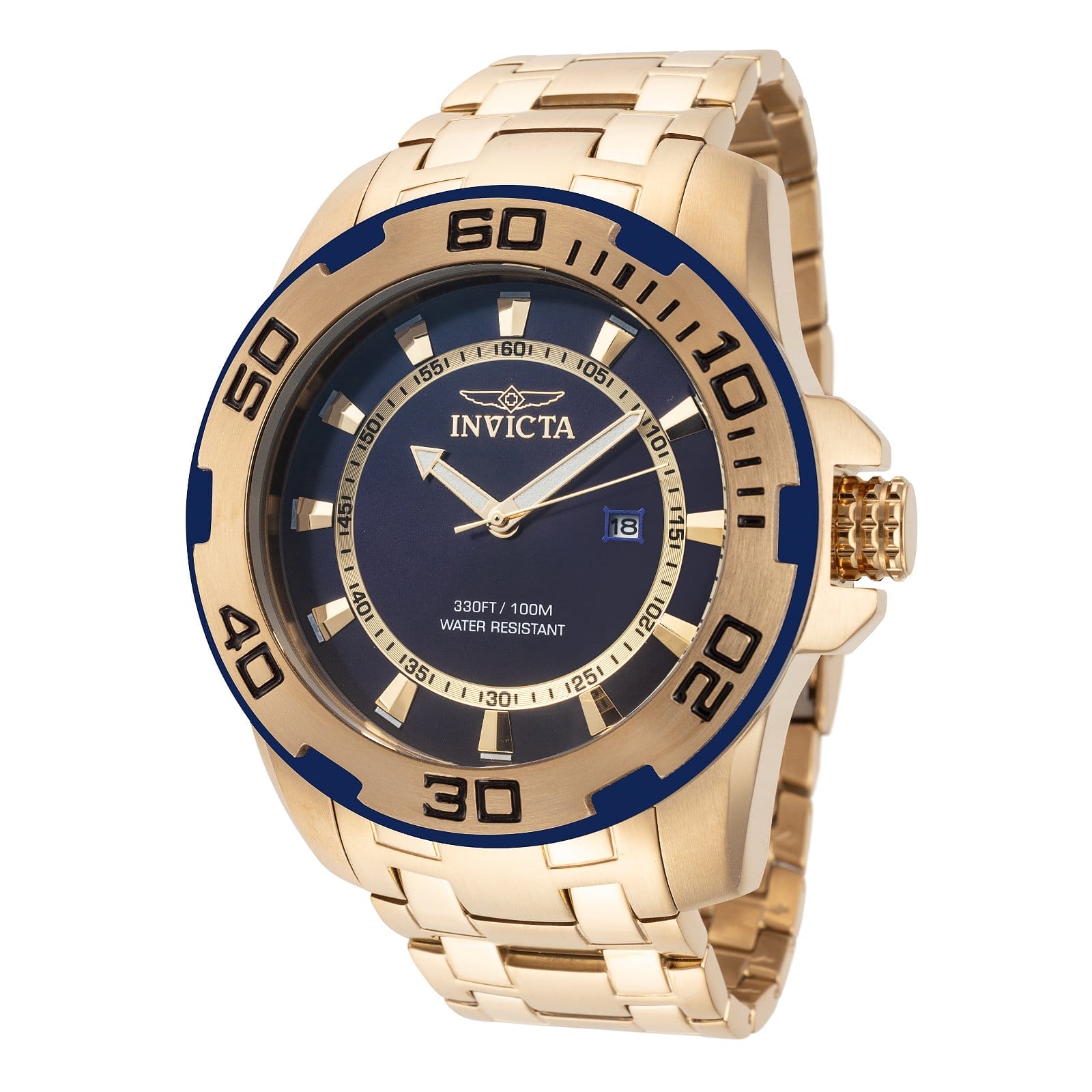 Invicta Men's IN-39110 Pro Diver 50mm Blue Dial Stainless Steel Watch