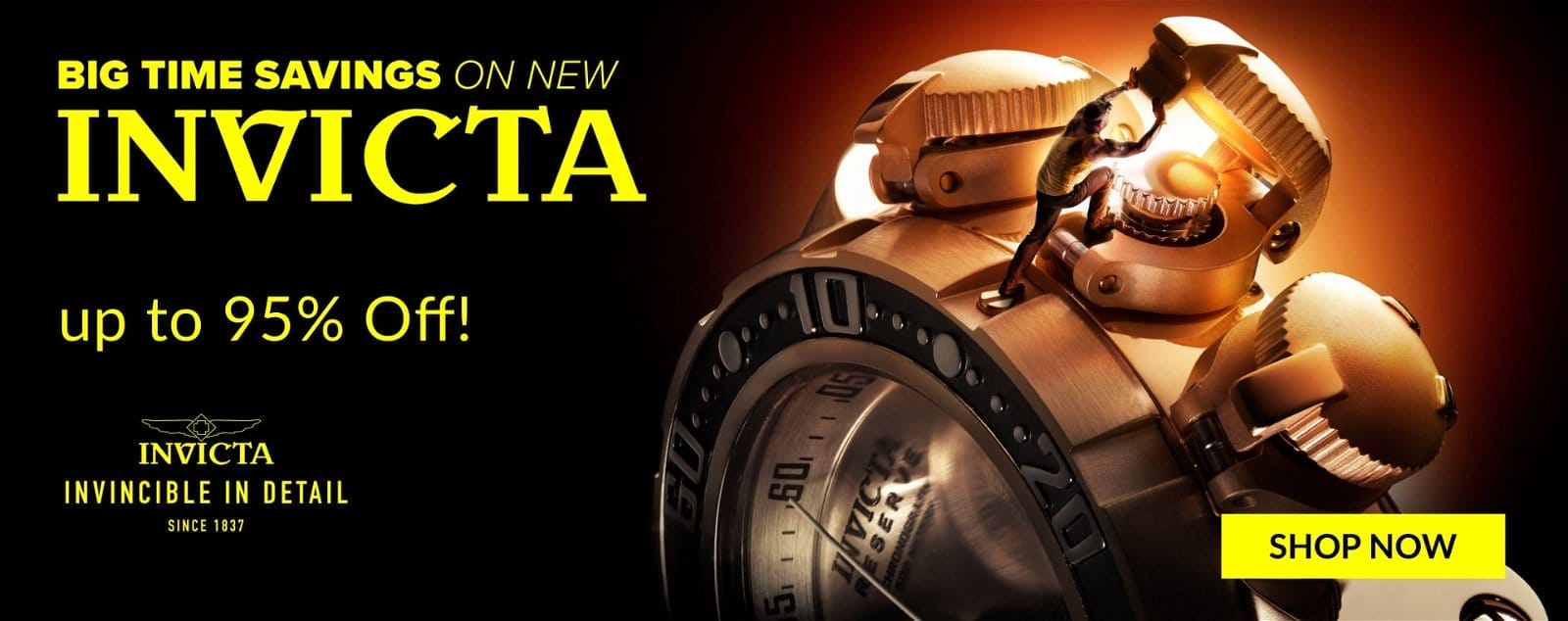 Invicta Watches on Sale up to 95% Off