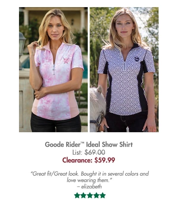 Goode Rider™ Ladies’ Ideal Show Shirt - \\$59.99
