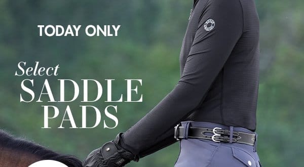 One Day Only Flash Sale: 50% OFF Select Saddle Pads