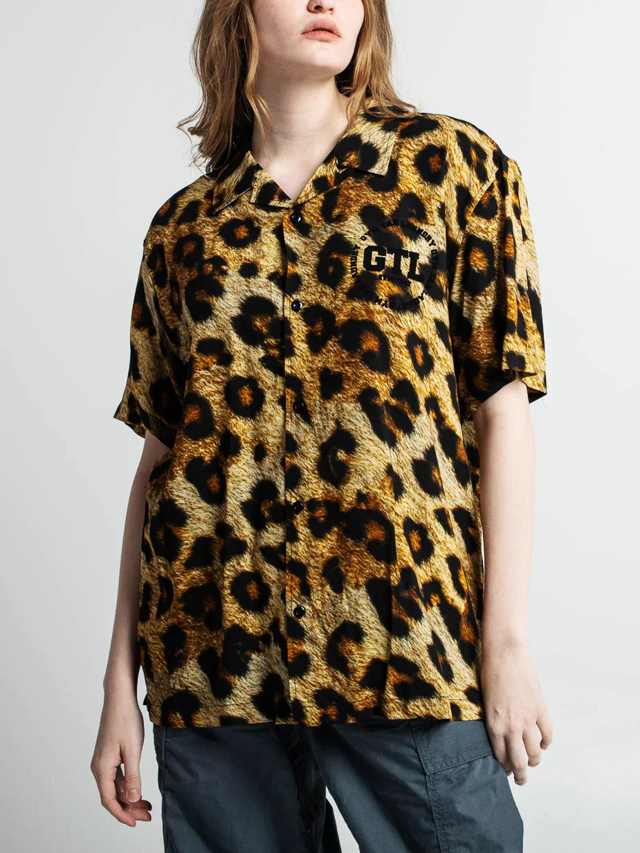 Image of GTL Leopard Button-Down Shirt