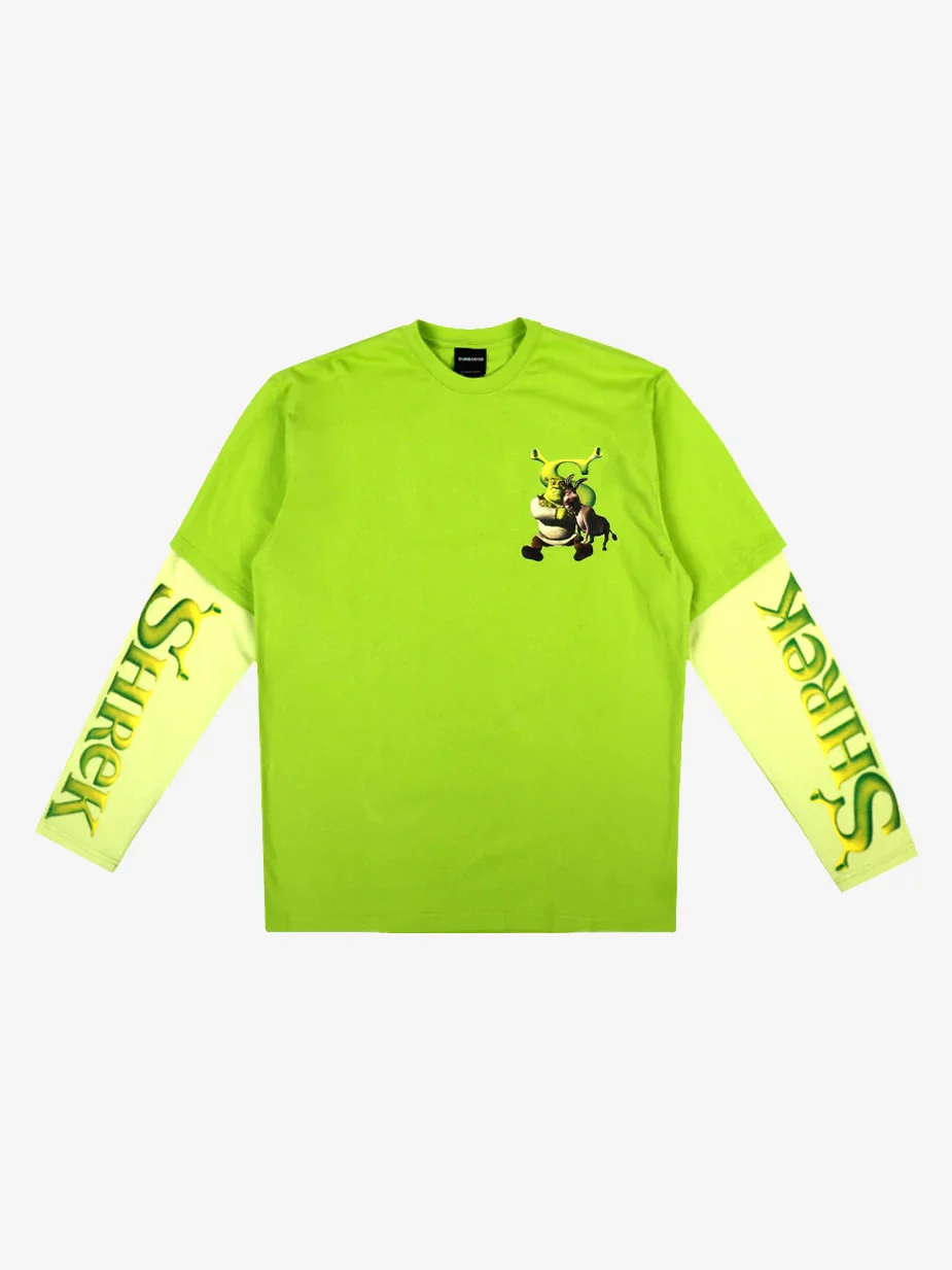 Image of Shrek & Donkey Layered Long Sleeve