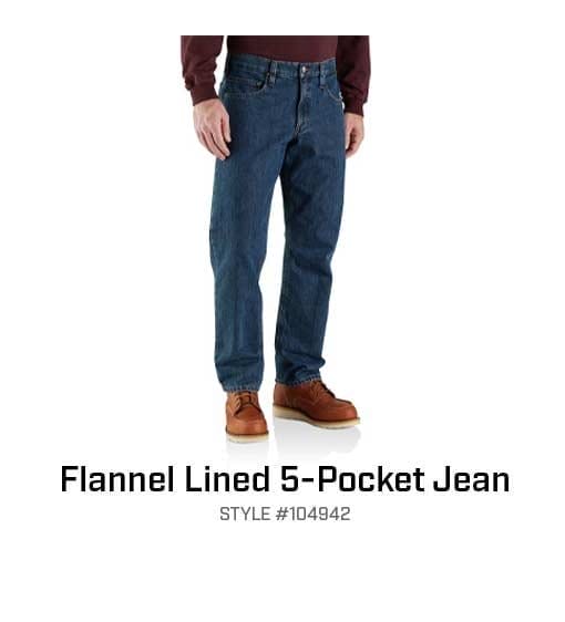 Carhartt 104942 flannel-lined jean