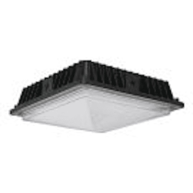 C-Lite Square LED Canopy Light | C-CP-C-SQ Series | 3800 Lumens | 5000K | Dark Bronze