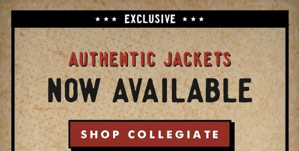 Authentic Jackets Now Available
