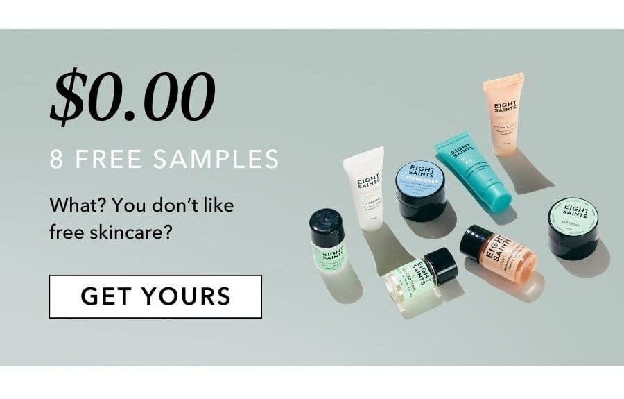Get 8 free samples